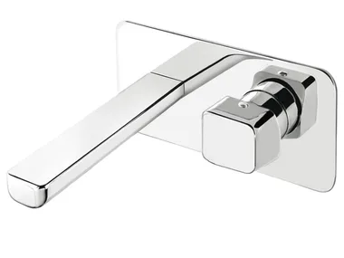 DAILY CUBE 45 - 4510108 - 2 hole wall-mounted washbasin mixer with plate _ Fir Italia